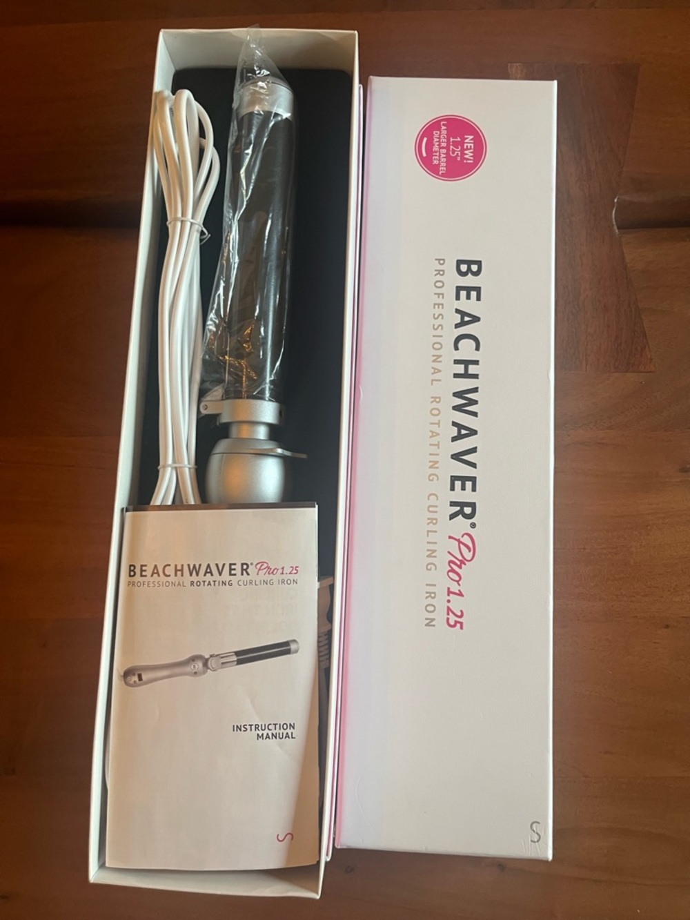 Beachwaver Pro 1.25 Rotating Curling Iron Professional Hair Curler NEW In Box